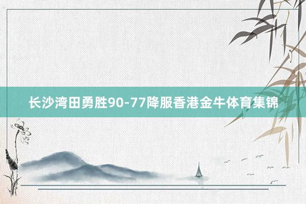 长沙湾田勇胜90-77降服香港金牛体育集锦