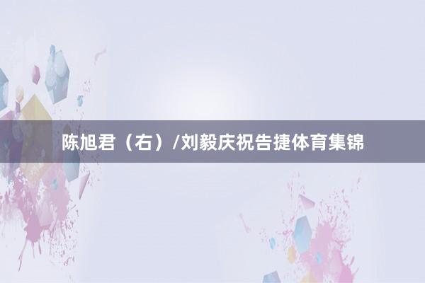 陈旭君（右）/刘毅庆祝告捷体育集锦